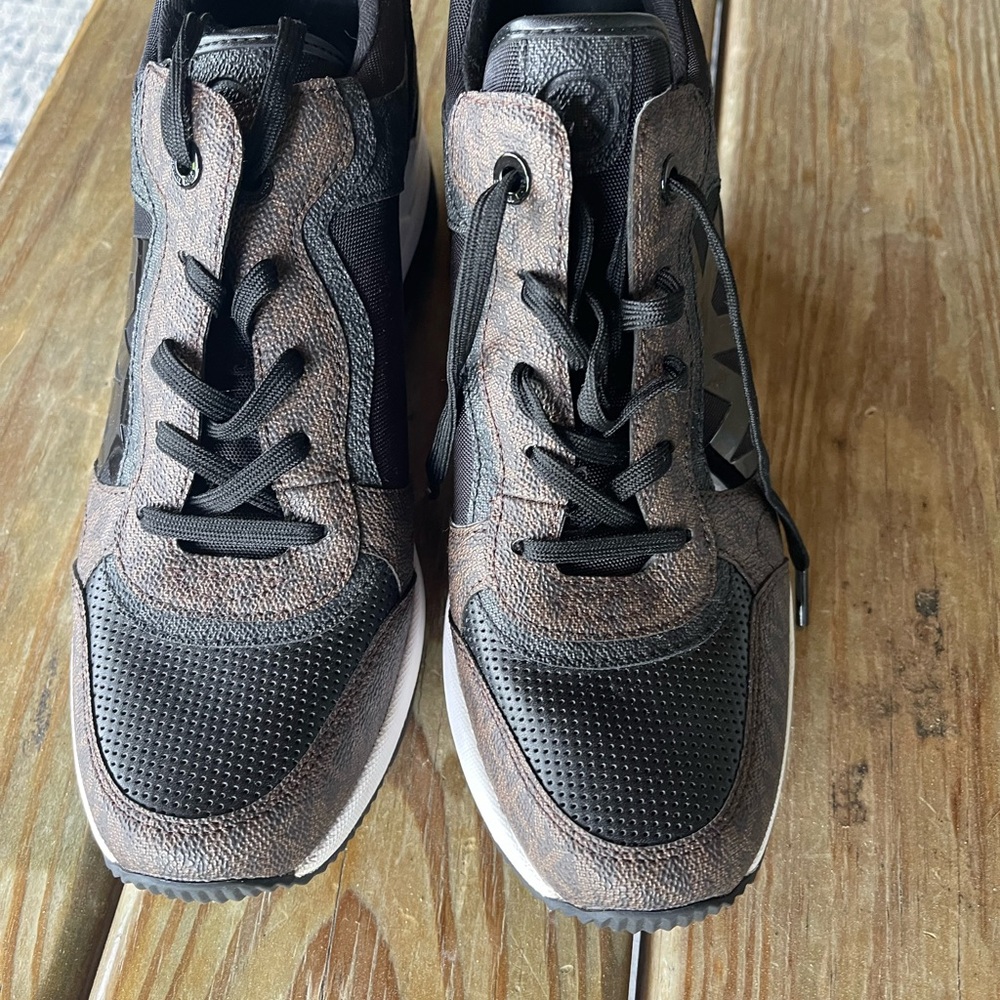 Michael Kors Black and Brown Athletic Shoes never worn. - Picture 2 of 4